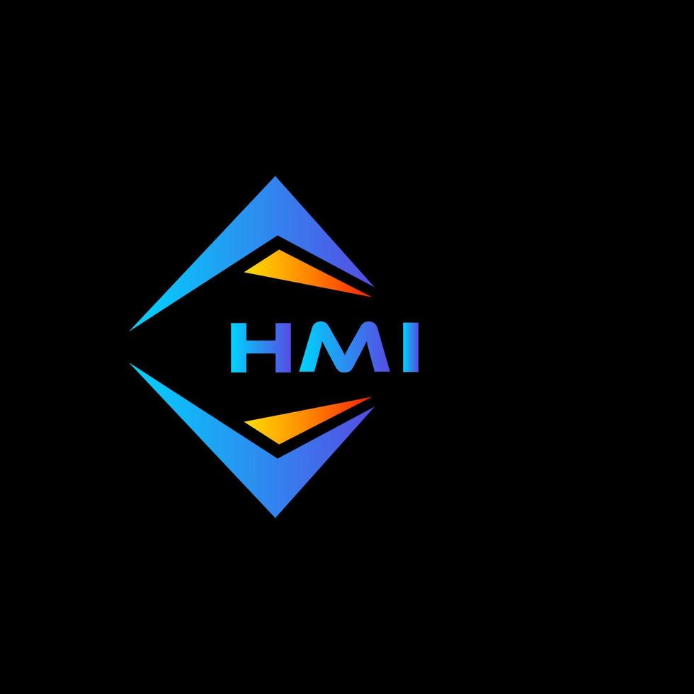 hmi abstract technologie logo ontwerp Aan zwart achtergrond. hmi creatief initialen brief logo concept. vector