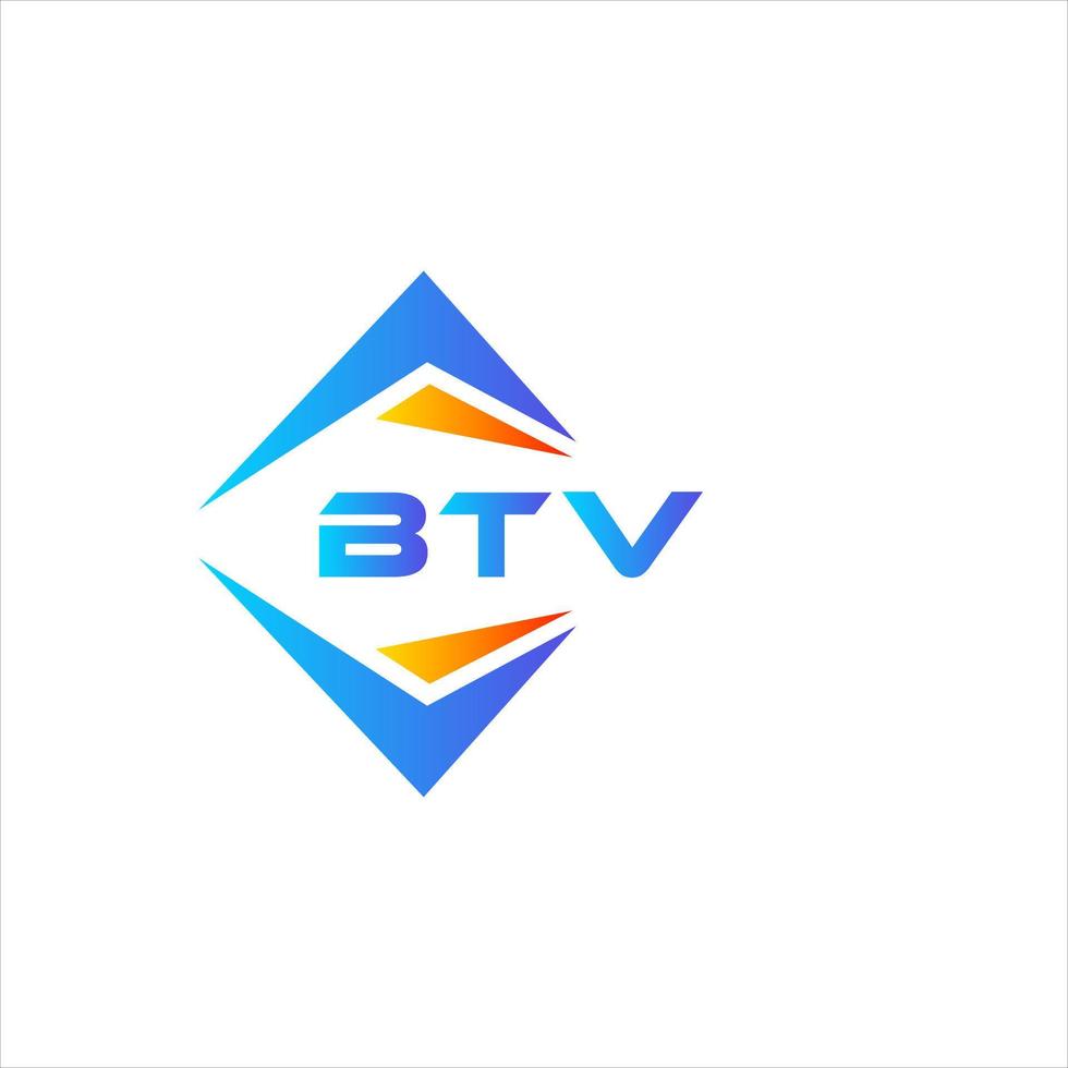 btv abstract technologie logo ontwerp Aan wit achtergrond. btv creatief initialen brief logo concept. vector