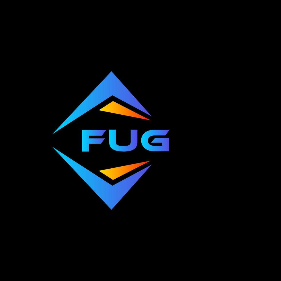 fug abstract technologie logo ontwerp Aan zwart achtergrond. fug creatief initialen brief logo concept. vector