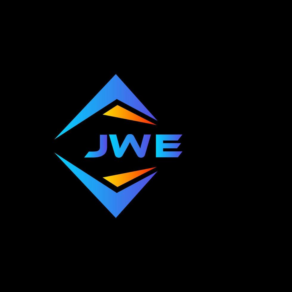 jwe abstract technologie logo ontwerp Aan zwart achtergrond. jwe creatief initialen brief logo concept. vector