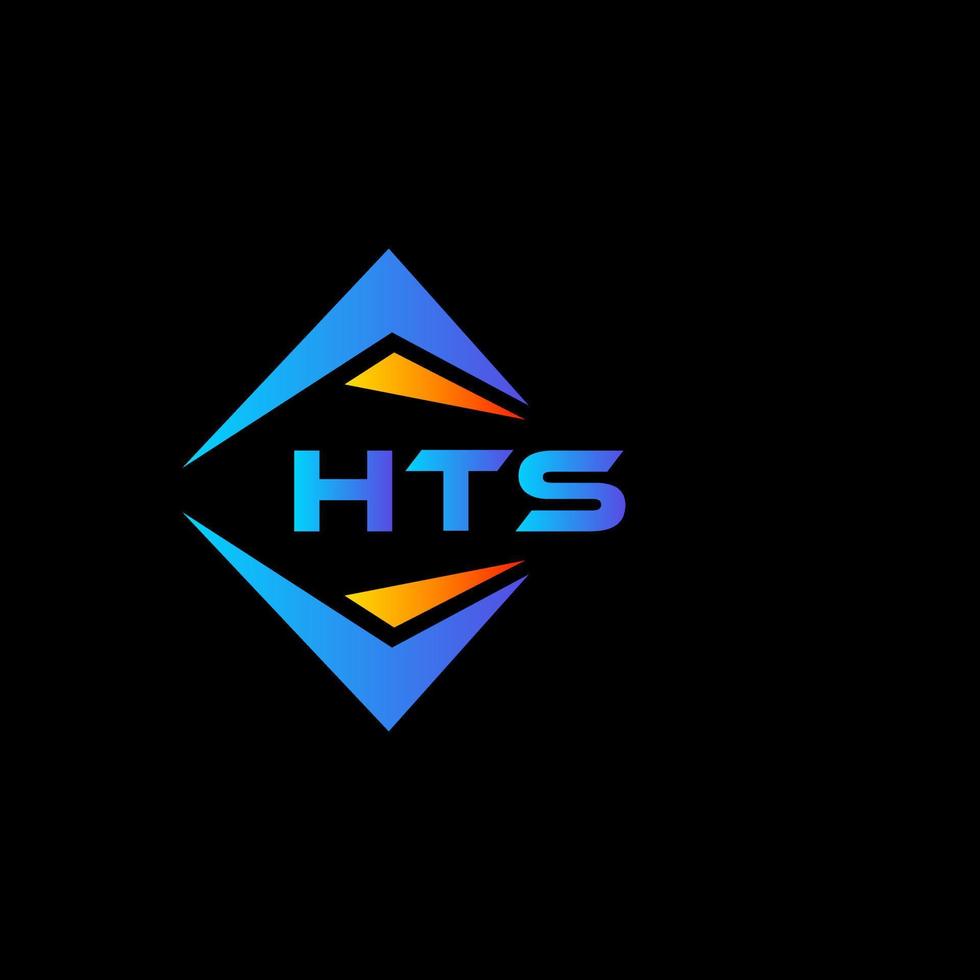 hts abstract technologie logo ontwerp Aan zwart achtergrond. hts creatief initialen brief logo concept. vector