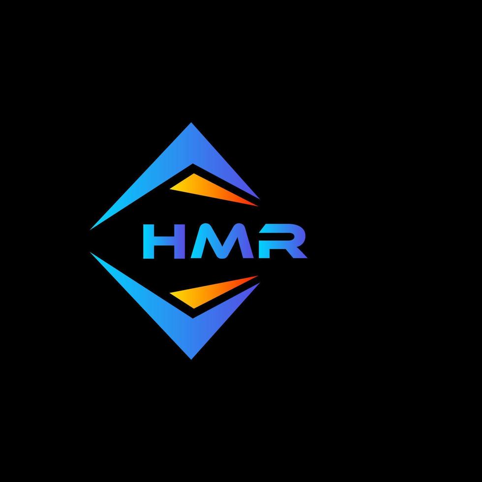 hmr abstract technologie logo ontwerp Aan zwart achtergrond. hmr creatief initialen brief logo concept. vector