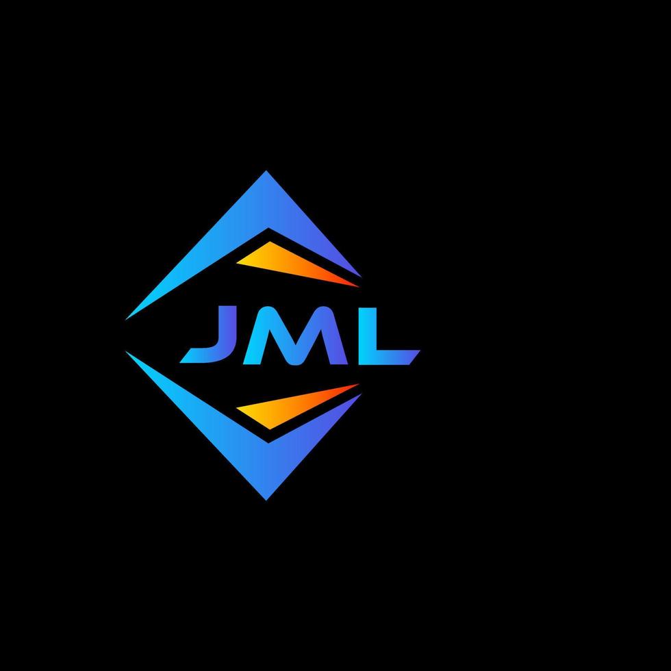 jml abstract technologie logo ontwerp Aan zwart achtergrond. jml creatief initialen brief logo concept. vector