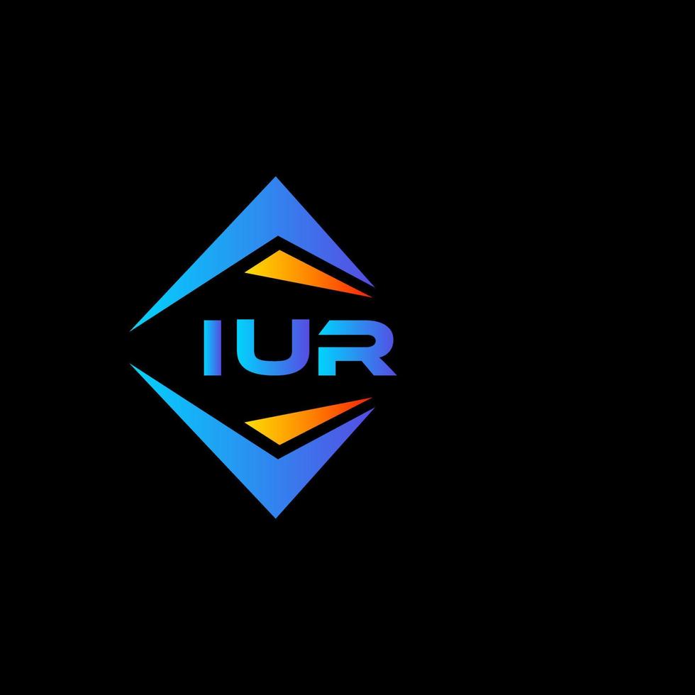 iur abstract technologie logo ontwerp Aan wit achtergrond. iur creatief initialen brief logo concept. vector