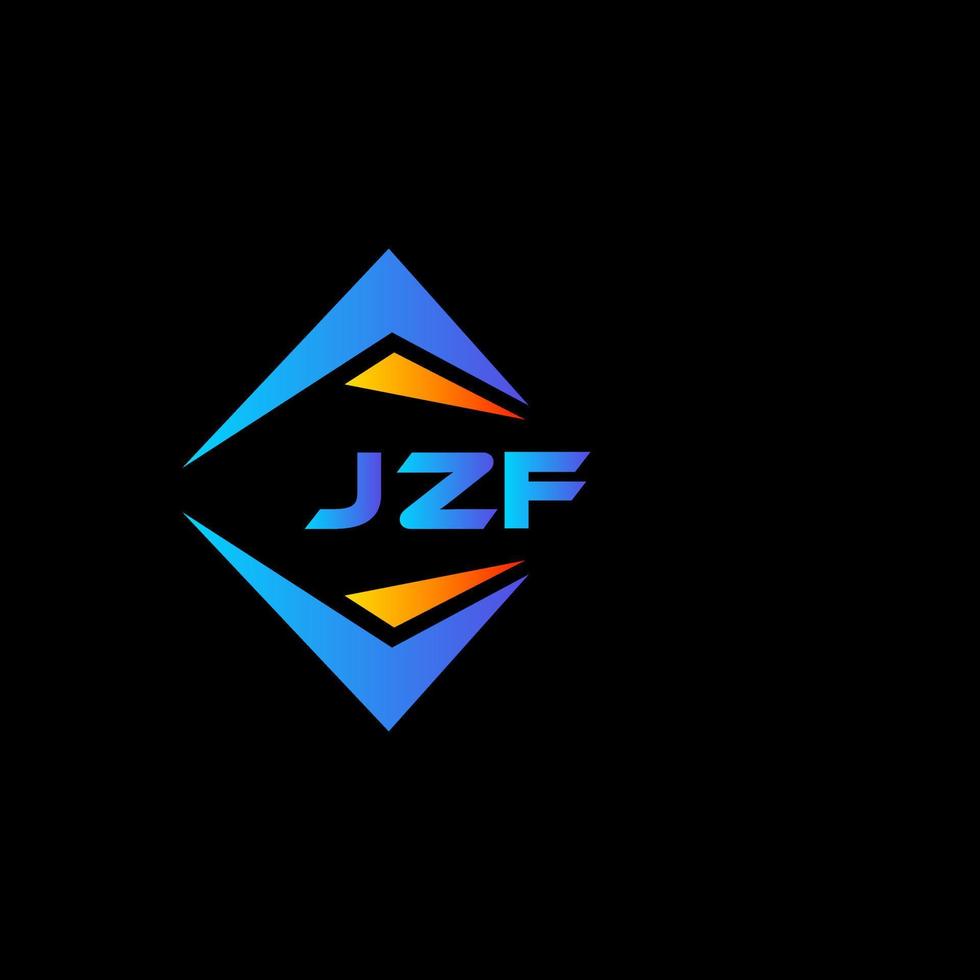 jzf abstract technologie logo ontwerp Aan zwart achtergrond. jzf creatief initialen brief logo concept. vector