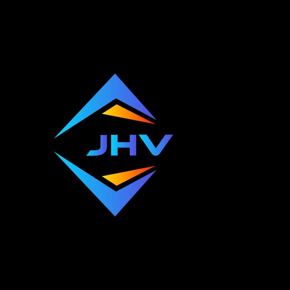 jhv abstract technologie logo ontwerp Aan zwart achtergrond. jhv creatief initialen brief logo concept. vector