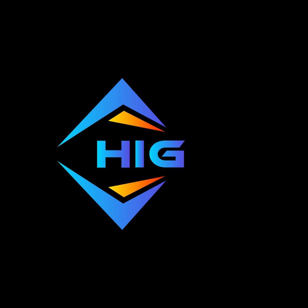 hoog abstract technologie logo ontwerp Aan zwart achtergrond. hoog creatief initialen brief logo concept. vector
