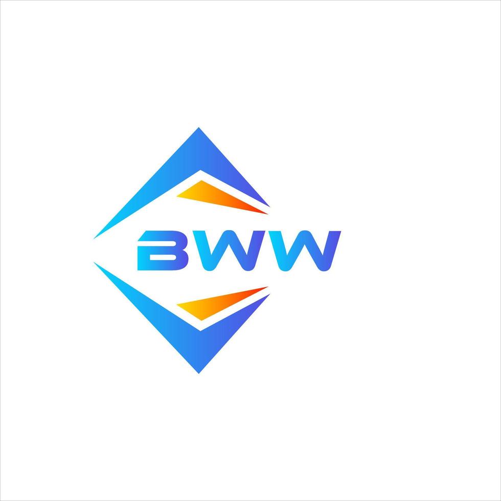 bww abstract technologie logo ontwerp Aan wit achtergrond. bww creatief initialen brief logo concept. vector