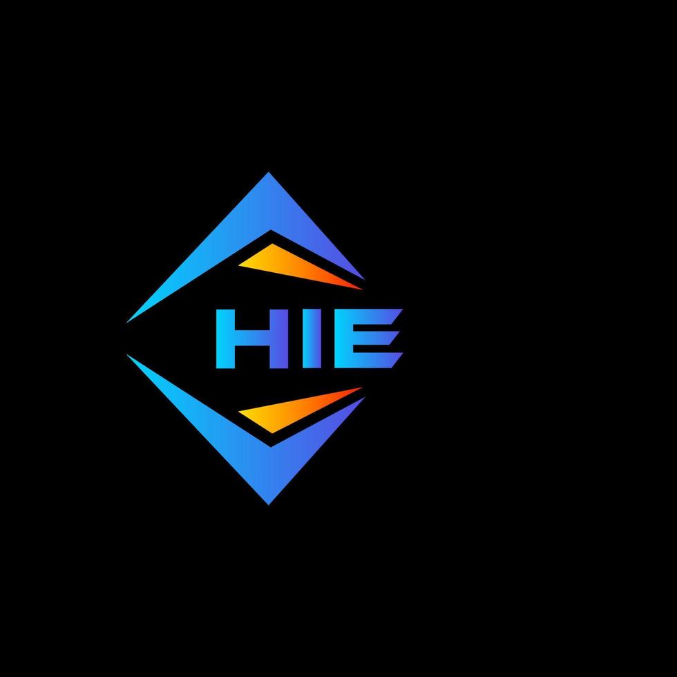 hoi abstract technologie logo ontwerp Aan zwart achtergrond. hoi creatief initialen brief logo concept. vector