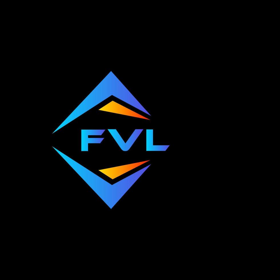 fvl abstract technologie logo ontwerp Aan zwart achtergrond. fvl creatief initialen brief logo concept. vector