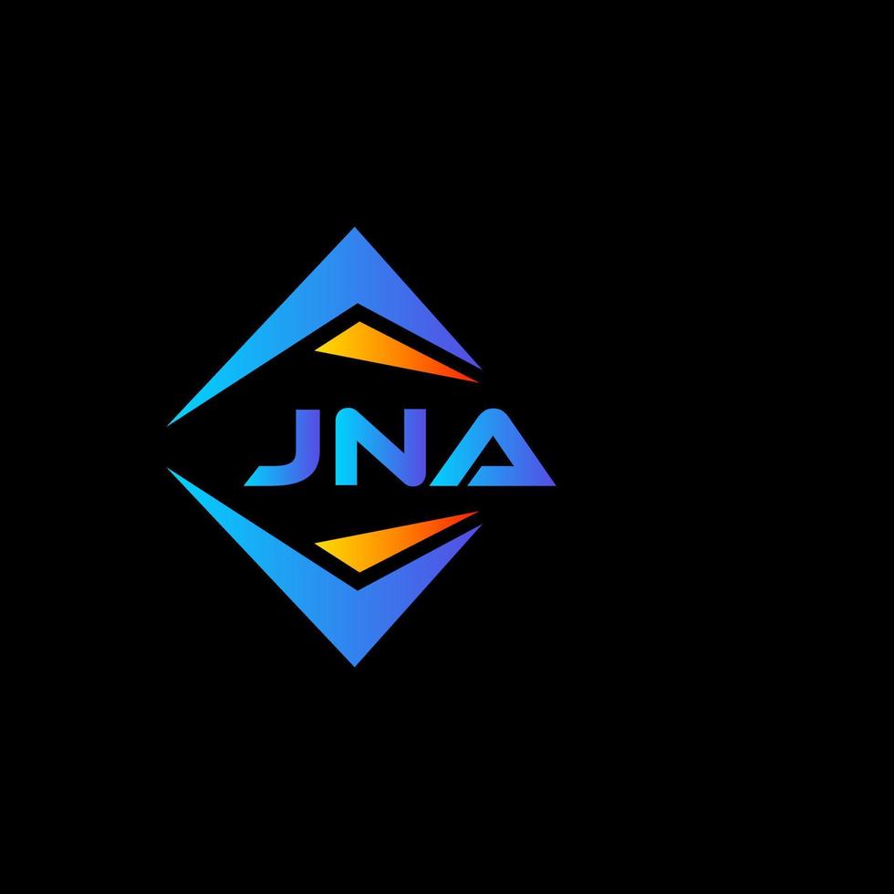 jna abstract technologie logo ontwerp Aan zwart achtergrond. jna creatief initialen brief logo concept. vector