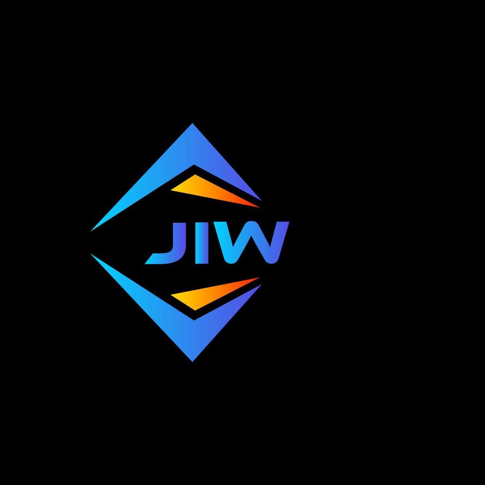 jiw abstract technologie logo ontwerp Aan zwart achtergrond. jiw creatief initialen brief logo concept. vector