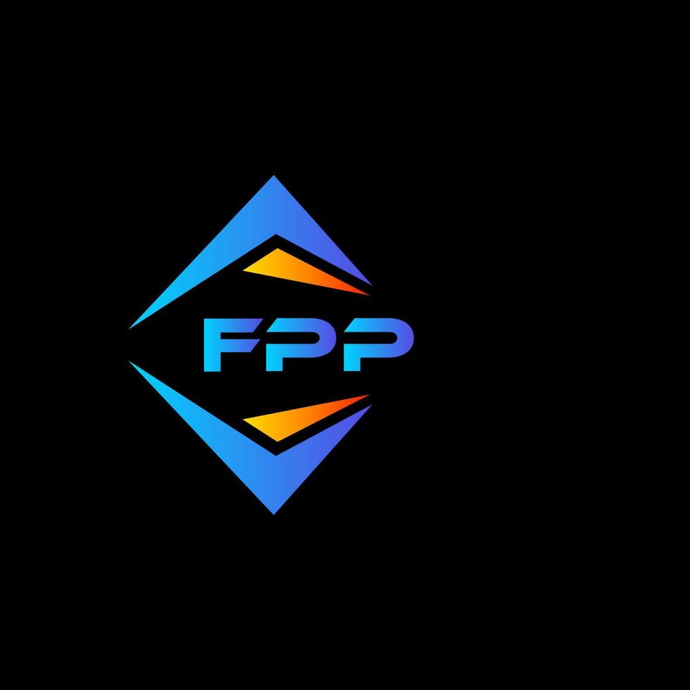 fpp abstract technologie logo ontwerp Aan zwart achtergrond. fpp creatief initialen brief logo concept. vector