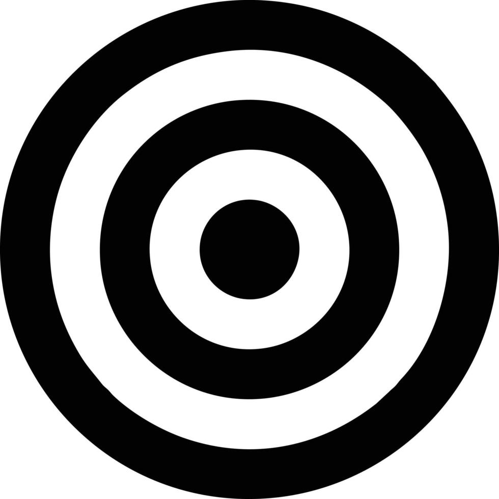 doelwit focus icoon symbool vector afbeelding, illustratie van de succes doel icoon concept