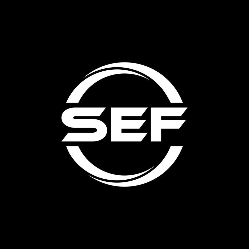 sef brief logo ontwerp in illustratie. vector logo, schoonschrift ontwerpen voor logo, poster, uitnodiging, enz.