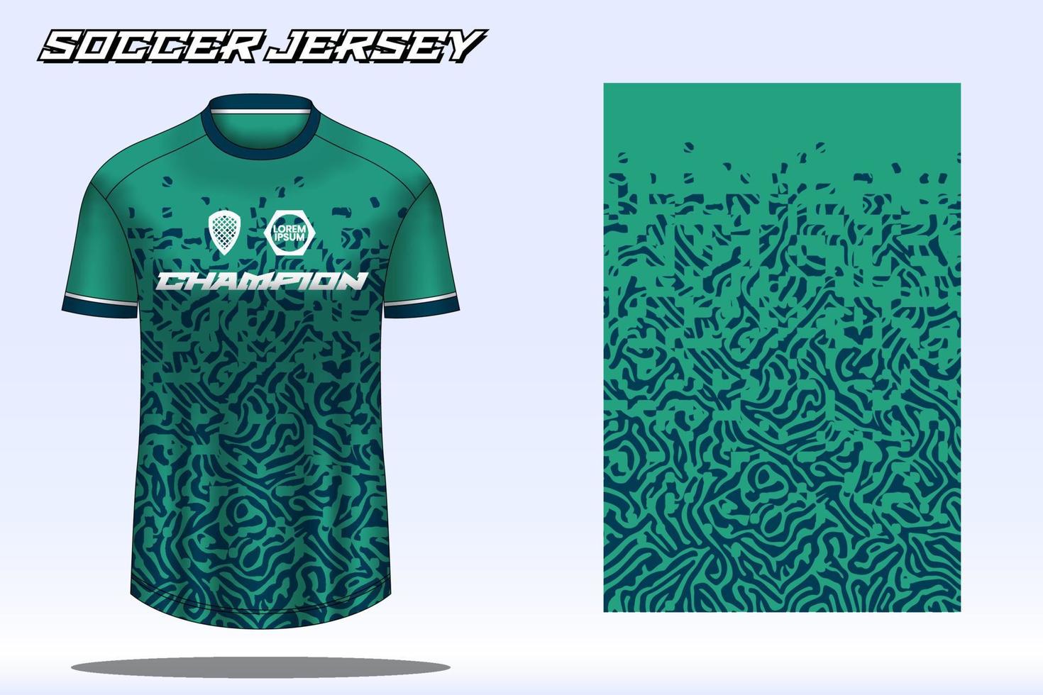 voetbal Jersey sport t-shirt ontwerp mockup voor Amerikaans voetbal club vector