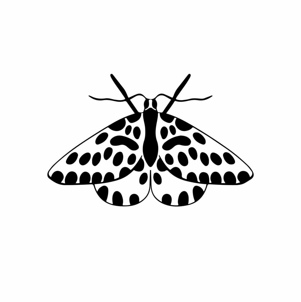 vlinder logo symbool. stencil ontwerp. dier tatoeëren vector illustratie.