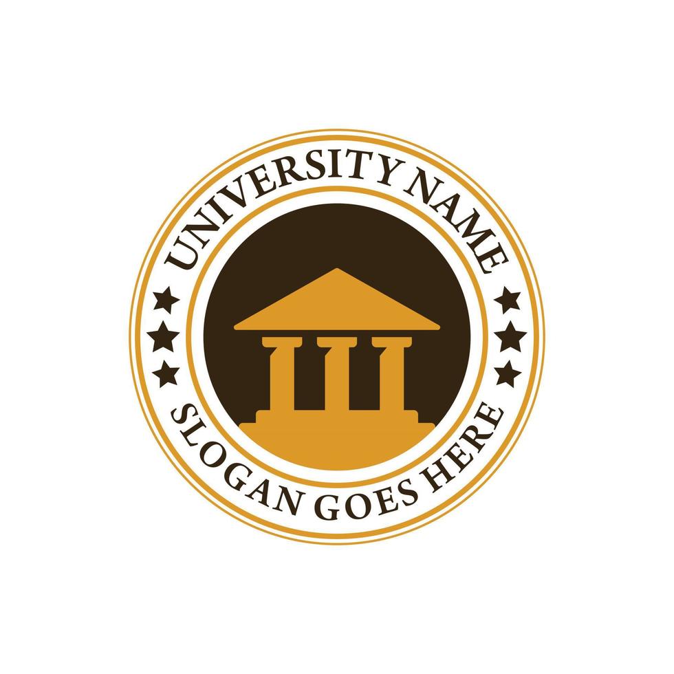 Universiteit college school- insigne logo vector