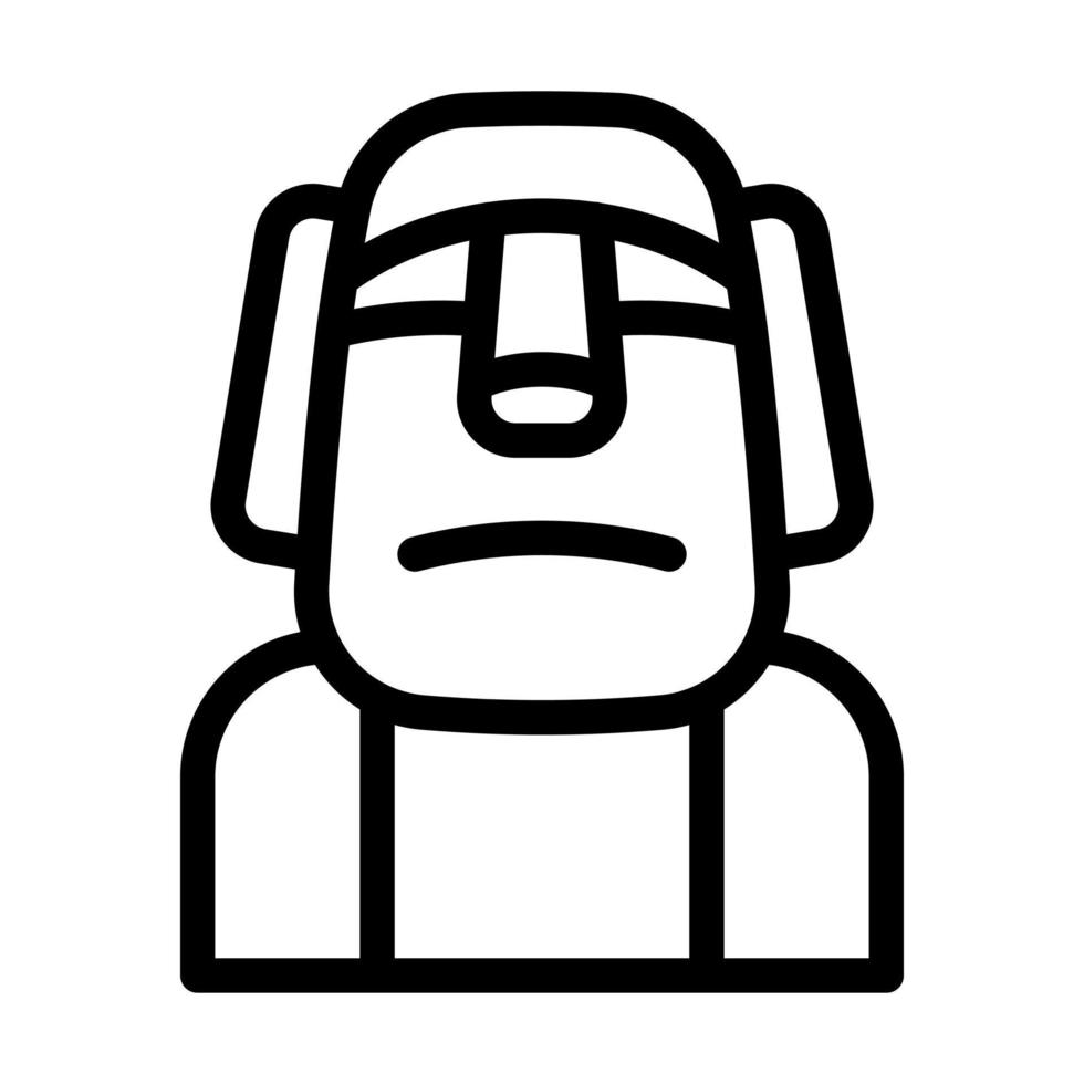 moai icoon ontwerp vector