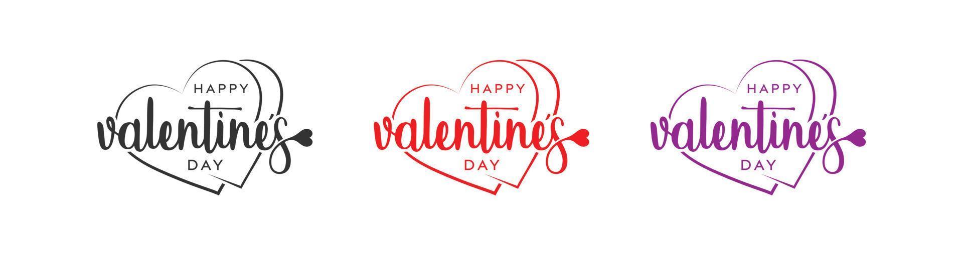 liefde gelukkig valentijnsdag dag logo, gelukkig valentijnsdag met liefde doos, liefde vector logo ontwerp.