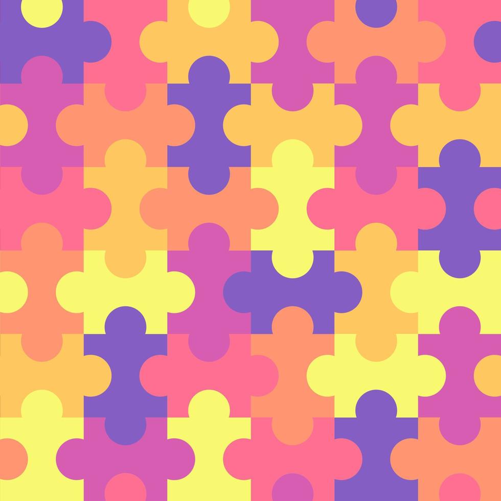 vector kleurrijk decoupeerzaag puzzel stukken. decoupeerzaag puzzel onderdelen en stukken.