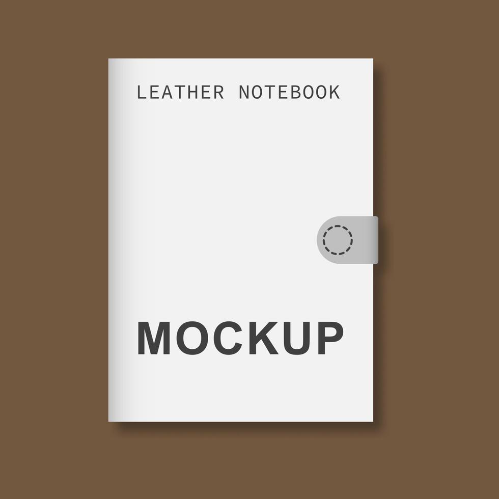 realistisch leer notitieboekje mockup ontwerp. vector illustratie. eps 10.