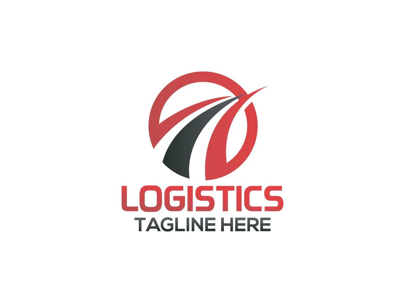 logistiek vrachtauto logo ontwerp vervoer uitdrukken lading vector sjabloon