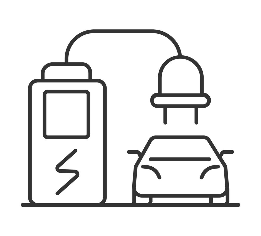 in rekening brengen station icoon vector voor elektrisch voertuigen. macht elektrisch levering station voor elektrisch auto, scooters, motorfietsen. groen eco energie