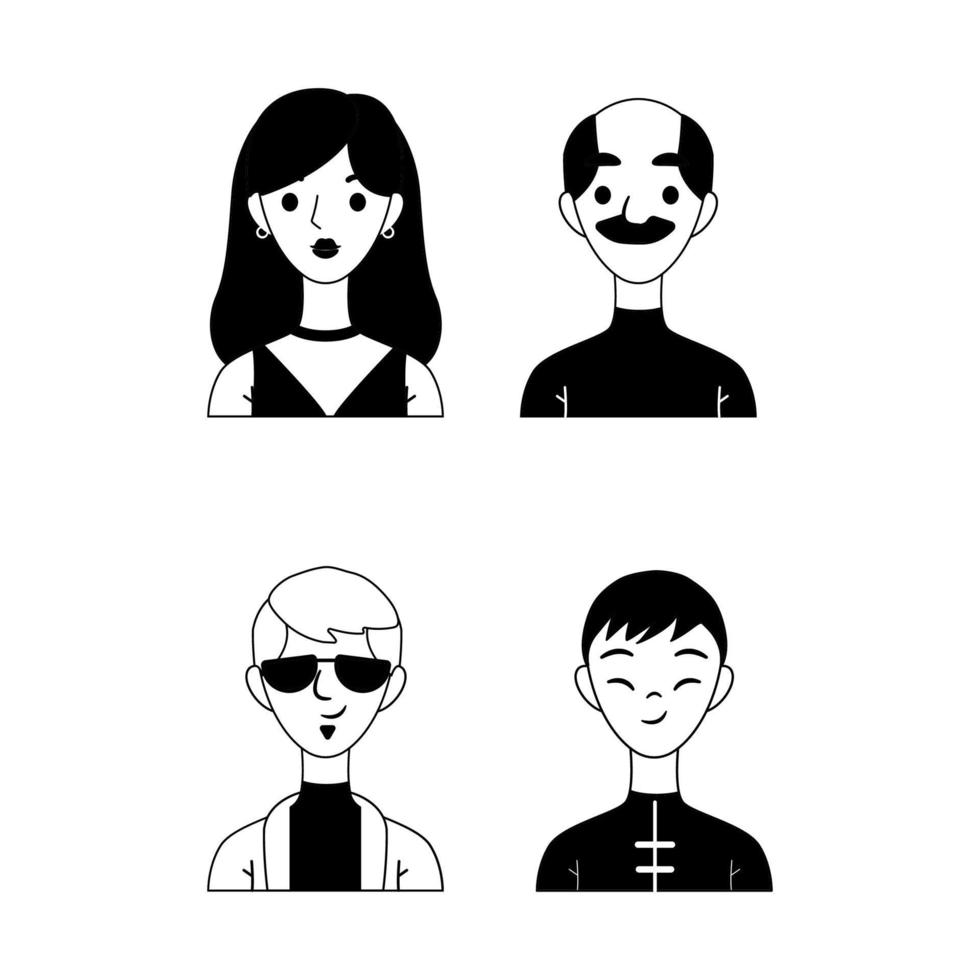 set avatars vector