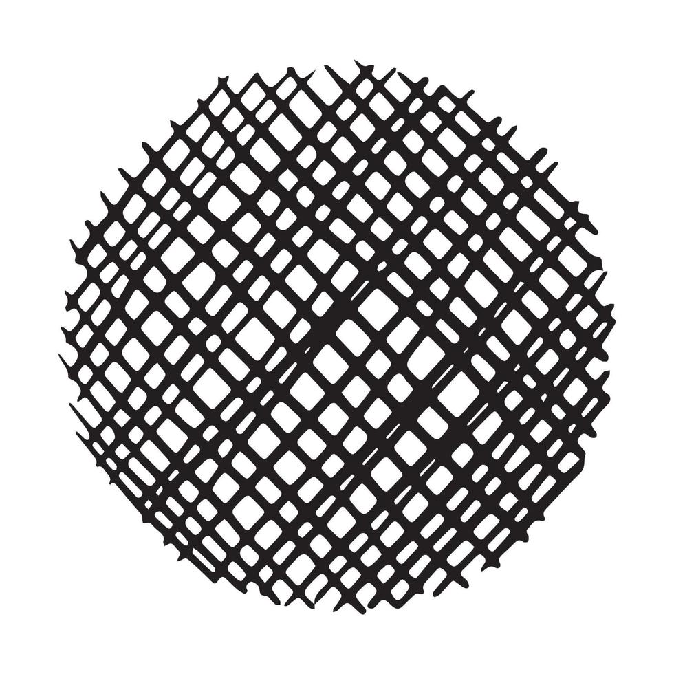 vector illustratie van getextureerde cirkel met patroon