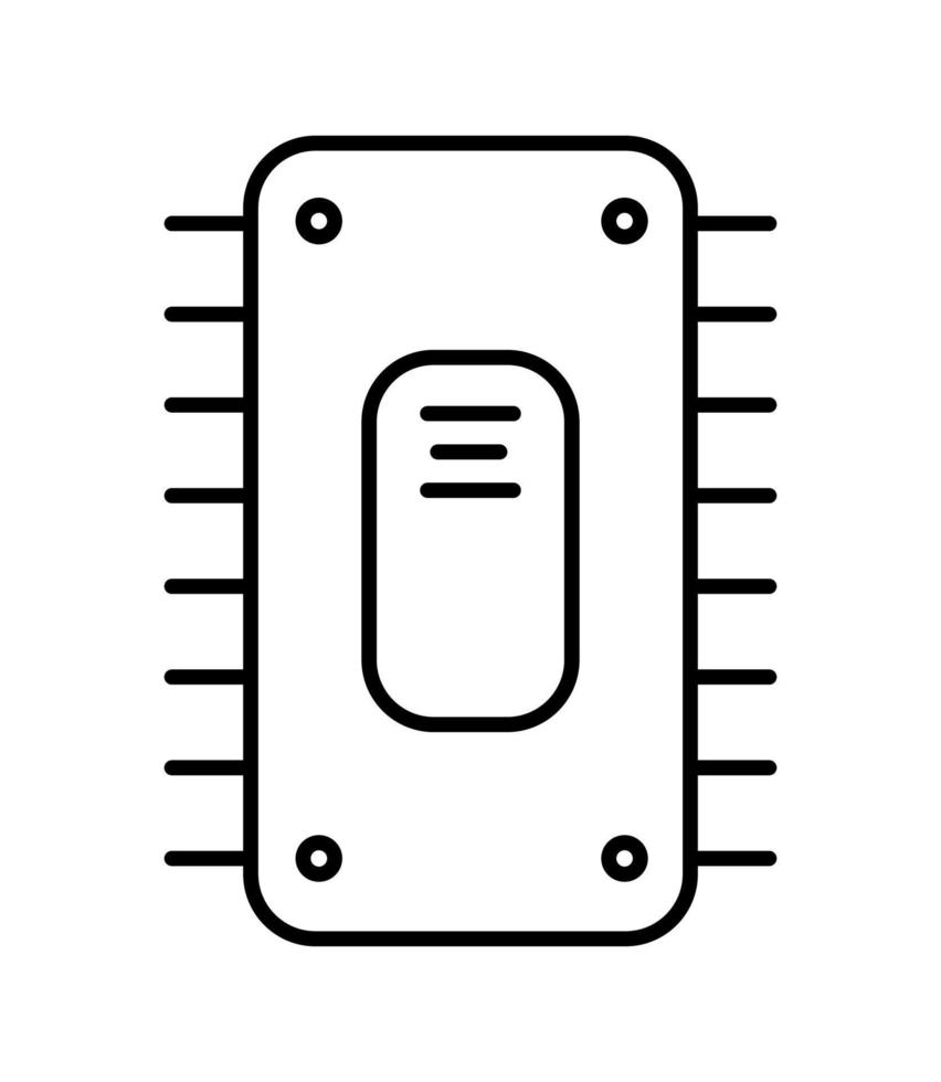 vector illustratie van lineair microschakeling