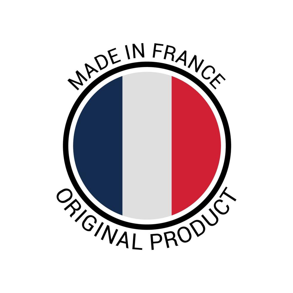 etiket van gemaakt in Frankrijk vector