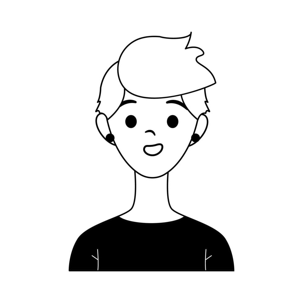 vector illustratie van avatar Mens