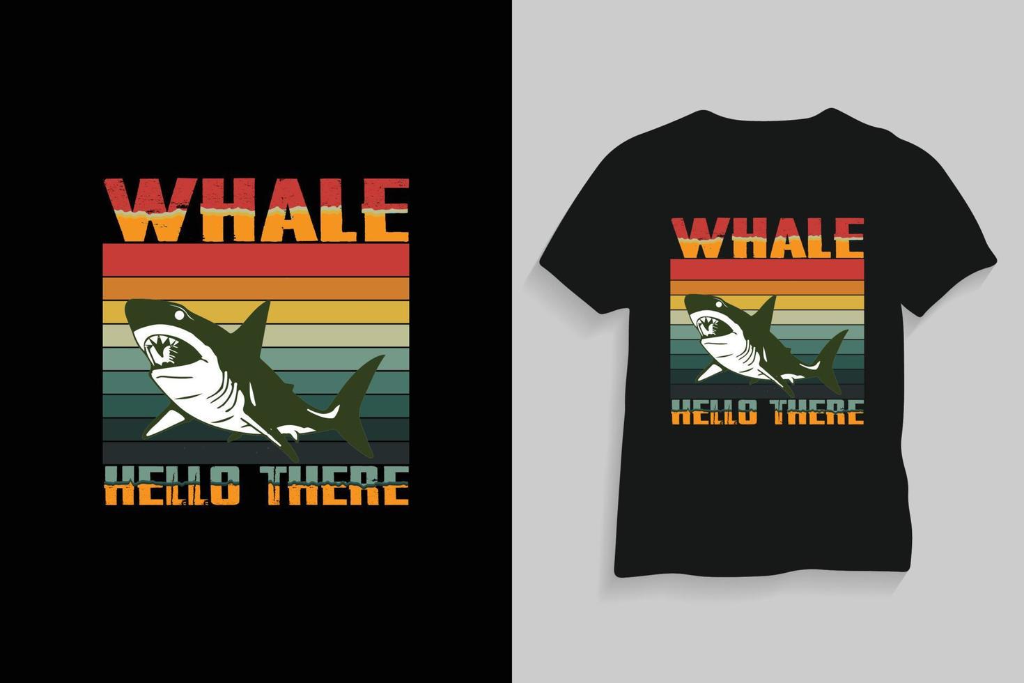 walvis typografie het drukken citaat opvallende wijnoogst t overhemd ontwerp vector