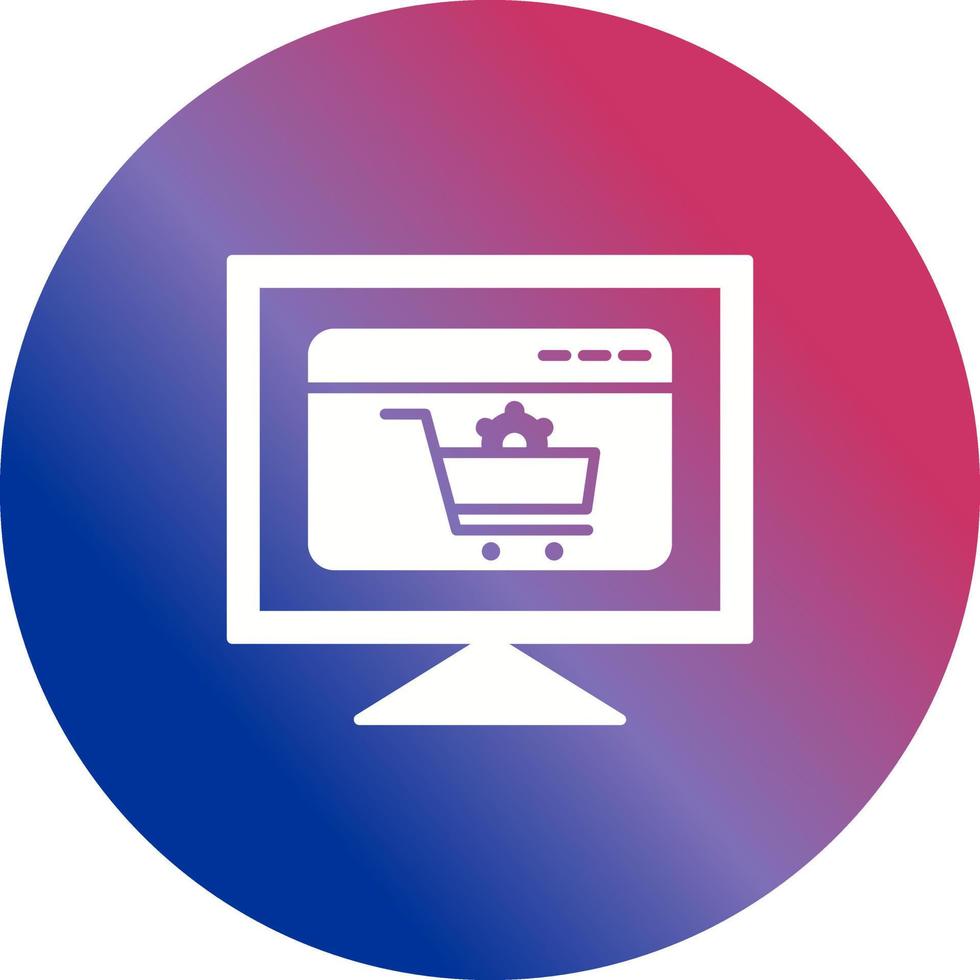 ecommerce instellingen vector icoon