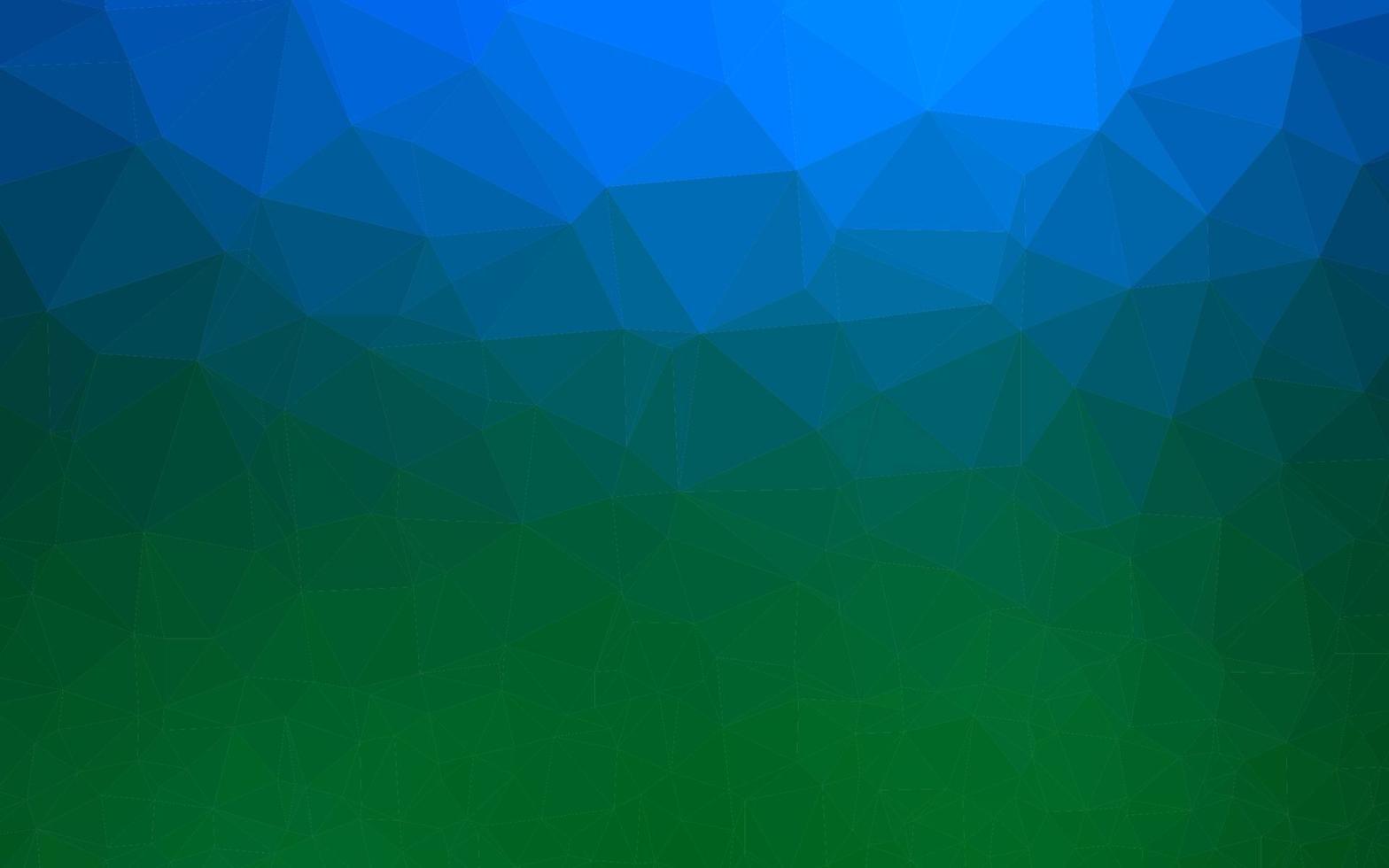 donkerblauw, groen vector abstract mozaïekpatroon.