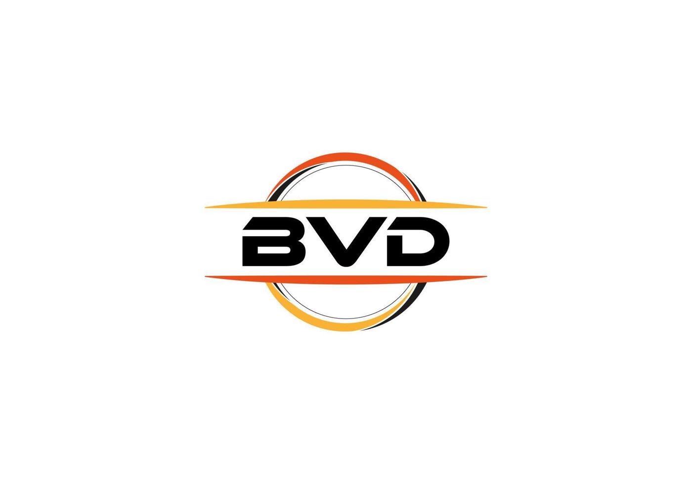 bvd brief royalty mandala vorm logo. bvd borstel kunst logo. bvd logo voor een bedrijf, bedrijf, en reclame gebruiken. vector