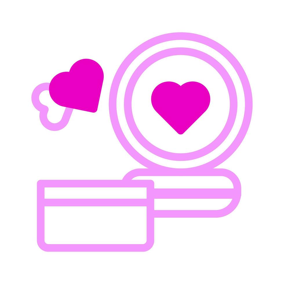 kunstmatig icoon duotoon roze stijl Valentijn illustratie vector element en symbool perfect.