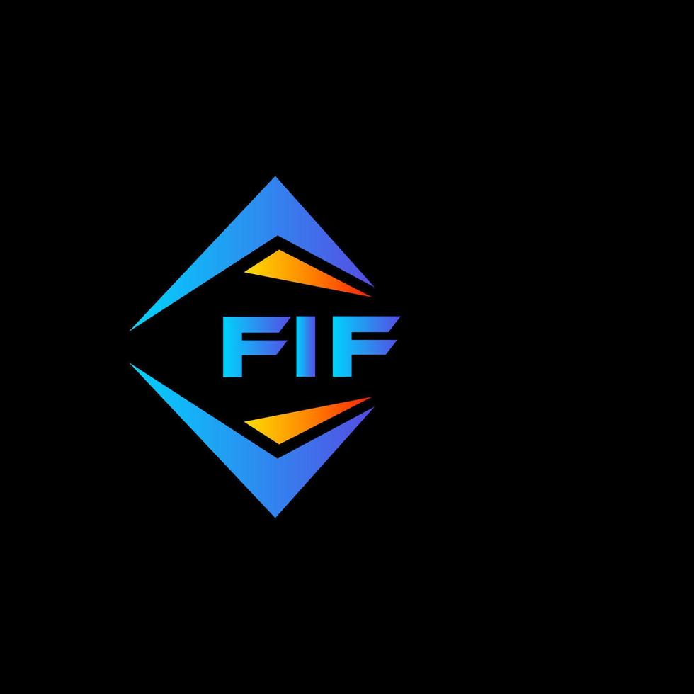 fif abstract technologie logo ontwerp Aan wit achtergrond. fif creatief initialen brief logo concept. vector