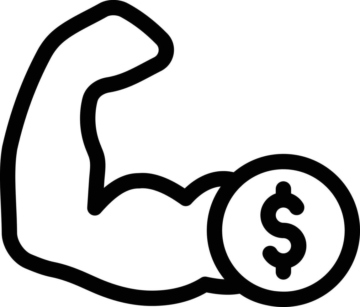 dollar biceps vector illustratie Aan een achtergrond.premium kwaliteit symbolen.vector pictogrammen voor concept en grafisch ontwerp.