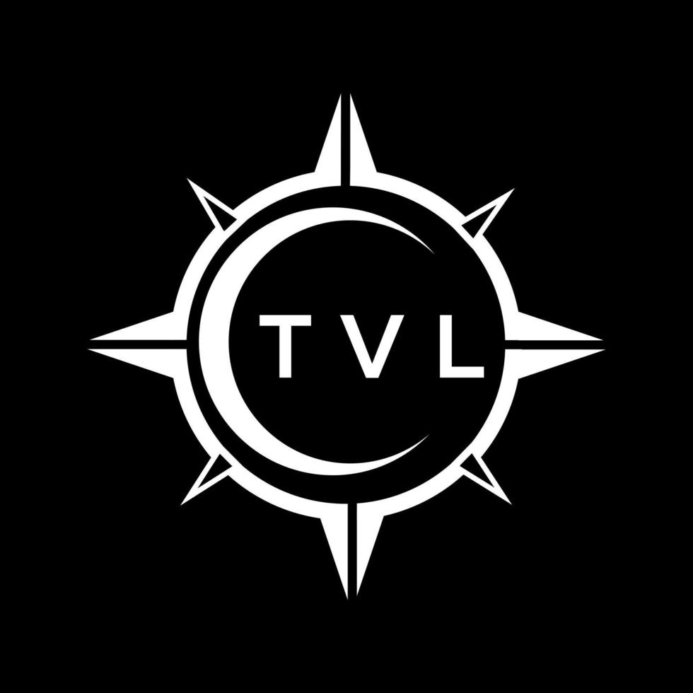 tvl abstract technologie logo ontwerp Aan zwart achtergrond. tvl creatief initialen brief logo concept. vector