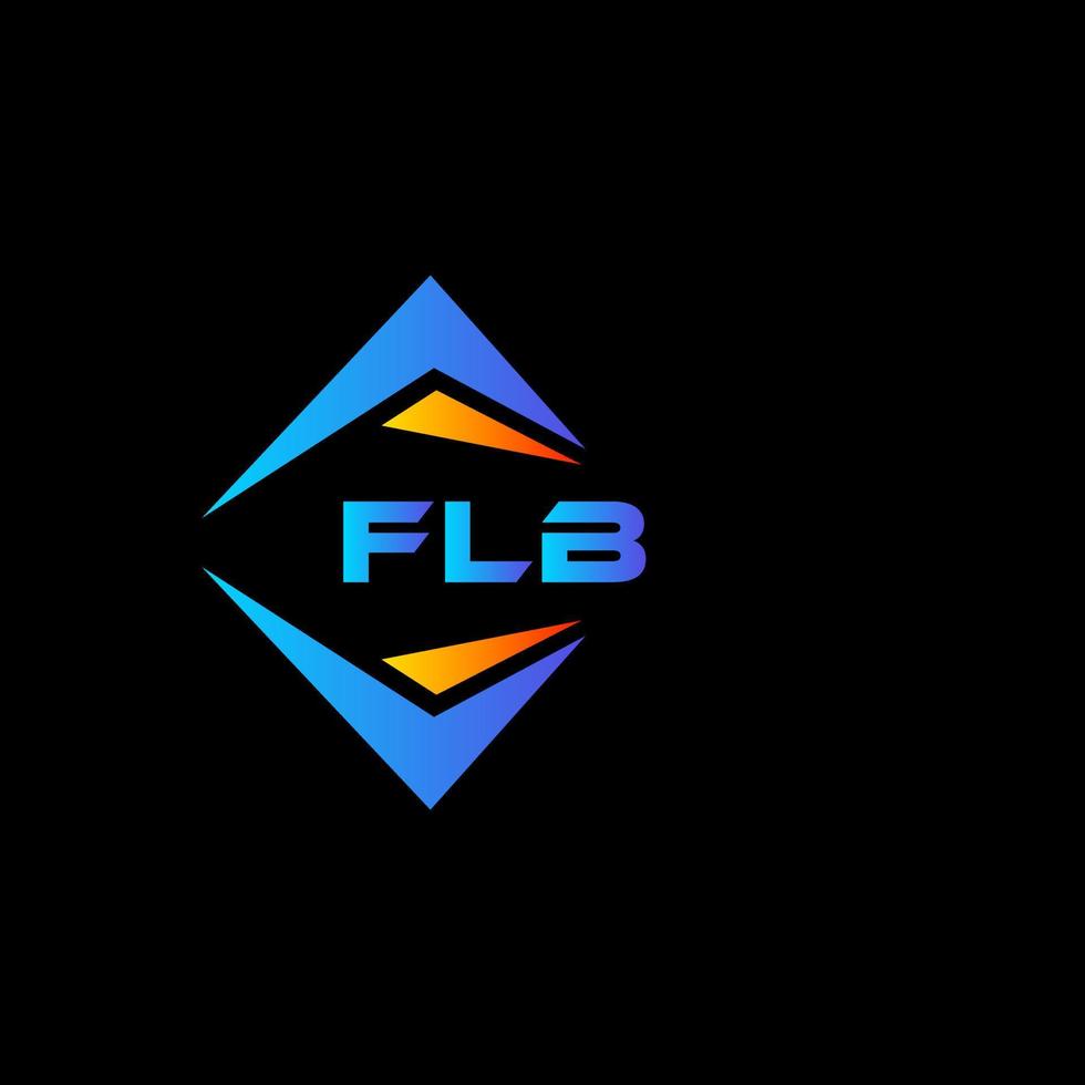 flb abstract technologie logo ontwerp Aan zwart achtergrond. flb creatief initialen brief logo concept. vector