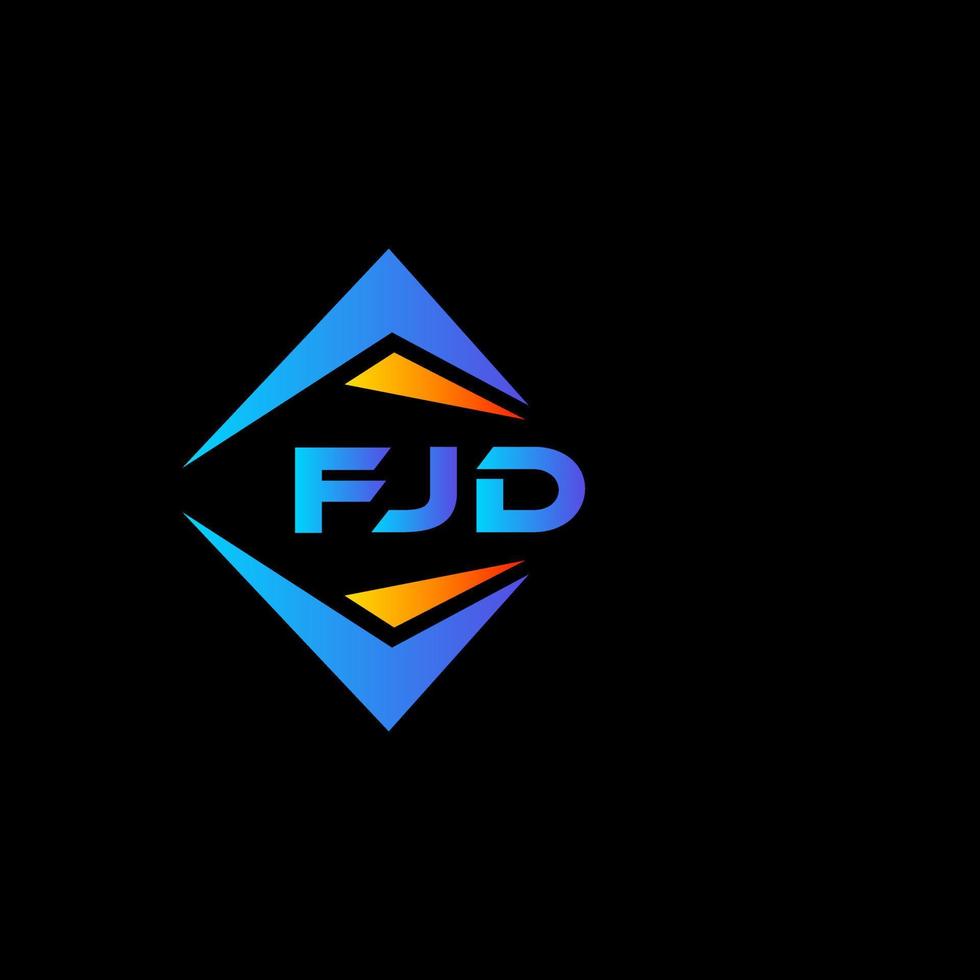 fjd abstract technologie logo ontwerp Aan wit achtergrond. fjd creatief initialen brief logo concept. vector