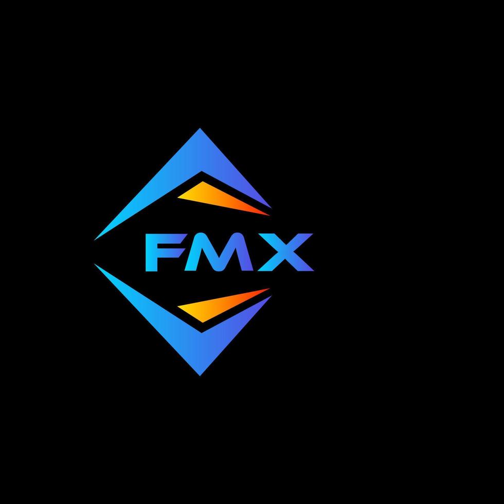 fmx abstract technologie logo ontwerp Aan zwart achtergrond. fmx creatief initialen brief logo concept. vector