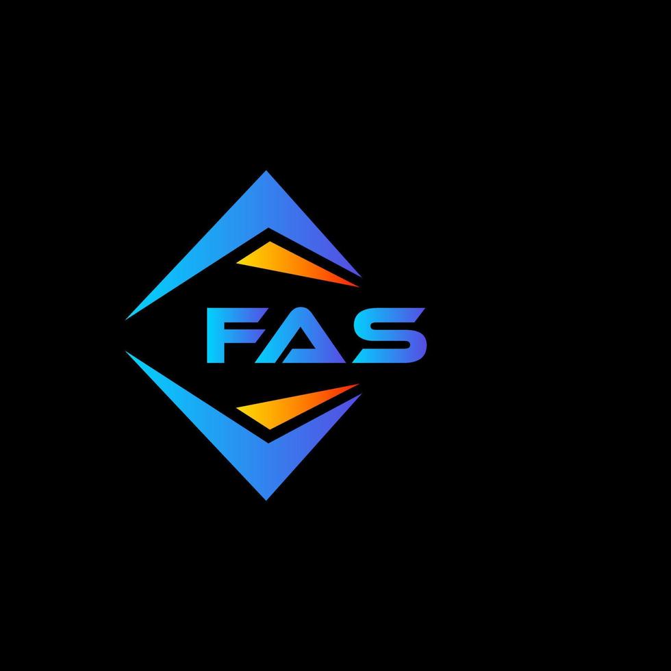 fas abstract technologie logo ontwerp Aan wit achtergrond. fas creatief initialen brief logo concept. vector