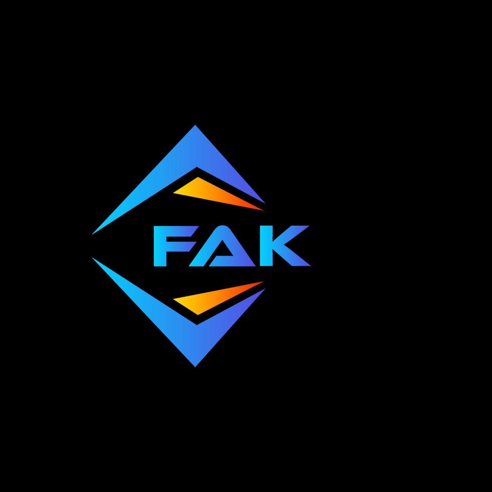 fak abstract technologie logo ontwerp Aan wit achtergrond. fak creatief initialen brief logo concept. vector