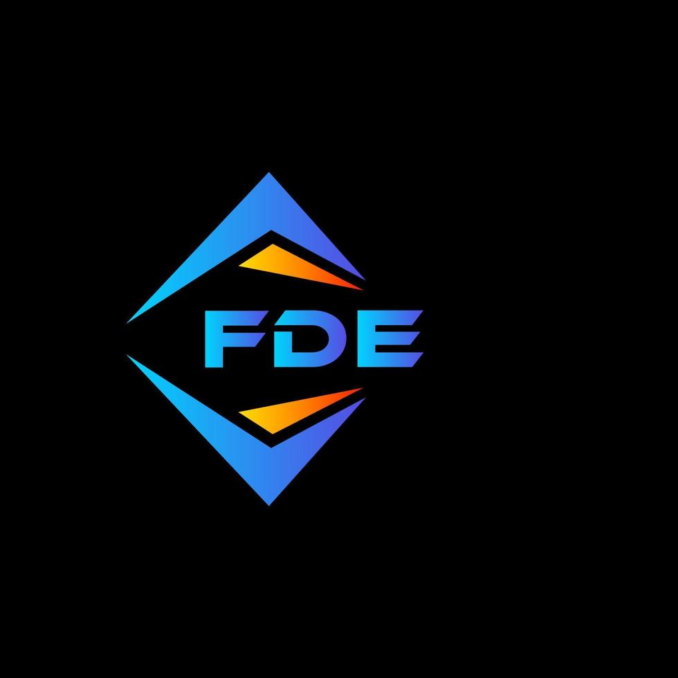 fde abstract technologie logo ontwerp Aan wit achtergrond. fde creatief initialen brief logo concept. vector
