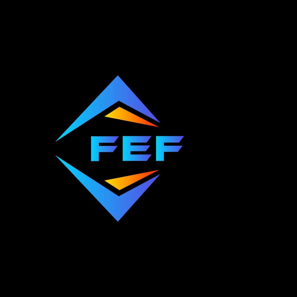 fef abstract technologie logo ontwerp Aan wit achtergrond. fef creatief initialen brief logo concept. vector