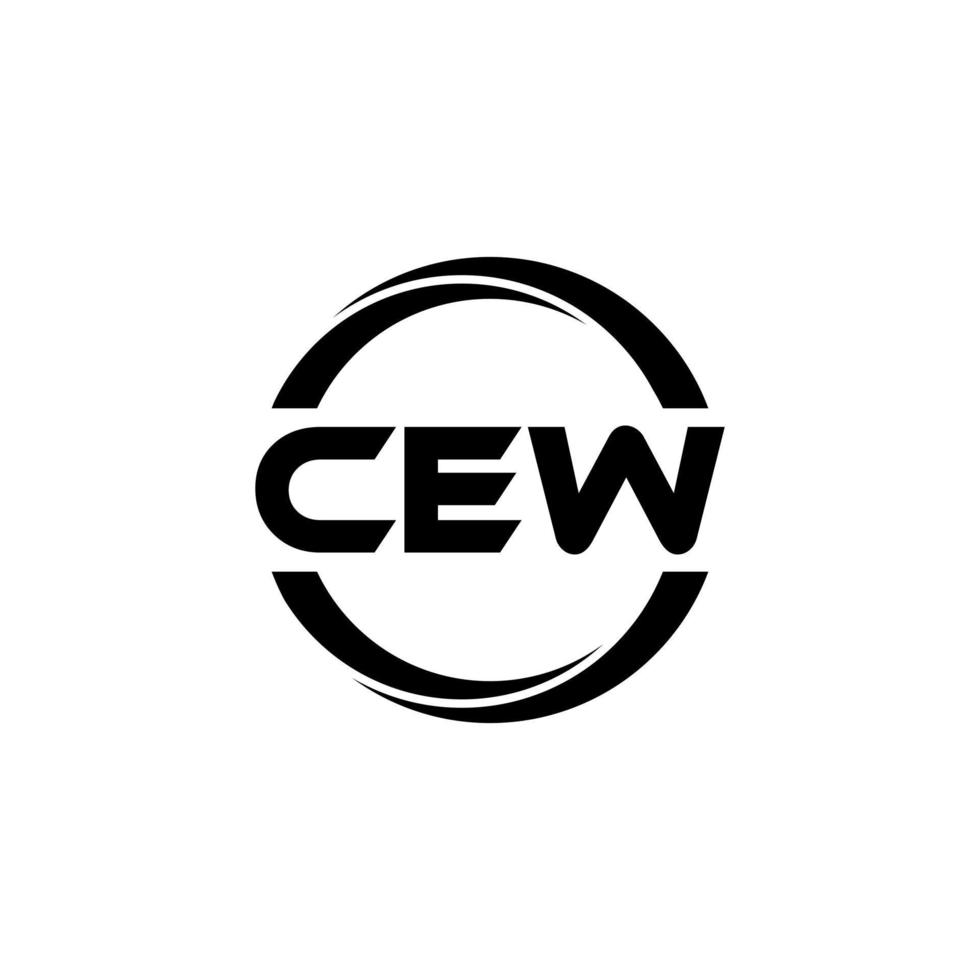 cew brief logo ontwerp in illustratie. vector logo, schoonschrift ontwerpen voor logo, poster, uitnodiging, enz.