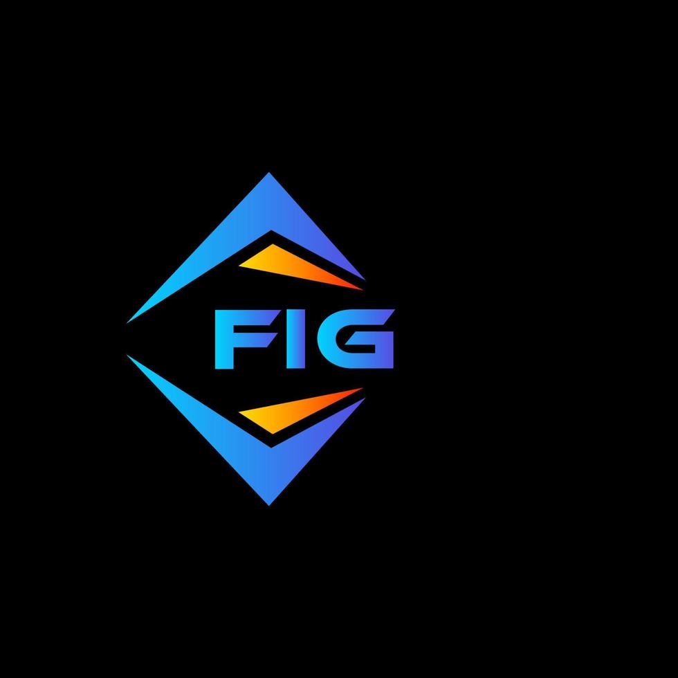 fig abstract technologie logo ontwerp Aan wit achtergrond. fig creatief initialen brief logo concept. vector